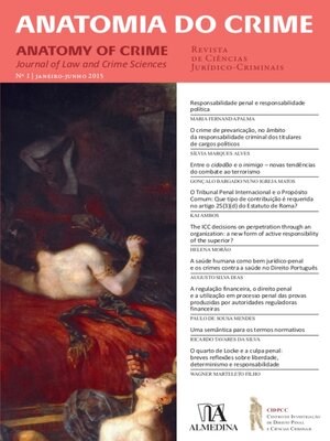 cover image of Anatomia do Crime n.º 1--2015